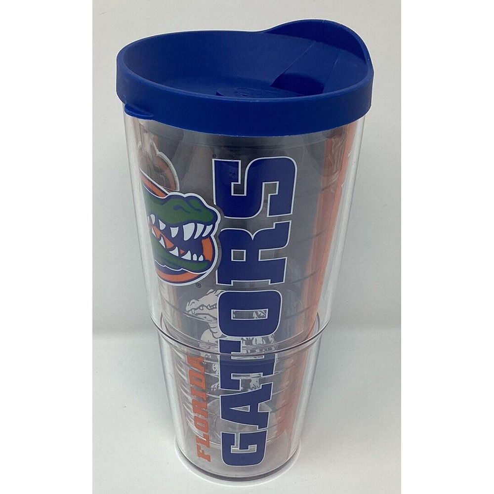 TERVIS Tumbler Florida Gators 24oz Travel Clear Double Walled Insulated With Lid